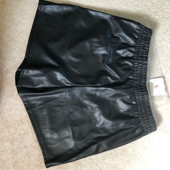 Fabletics Vegan Leather Shorts - Picture 4 of 6